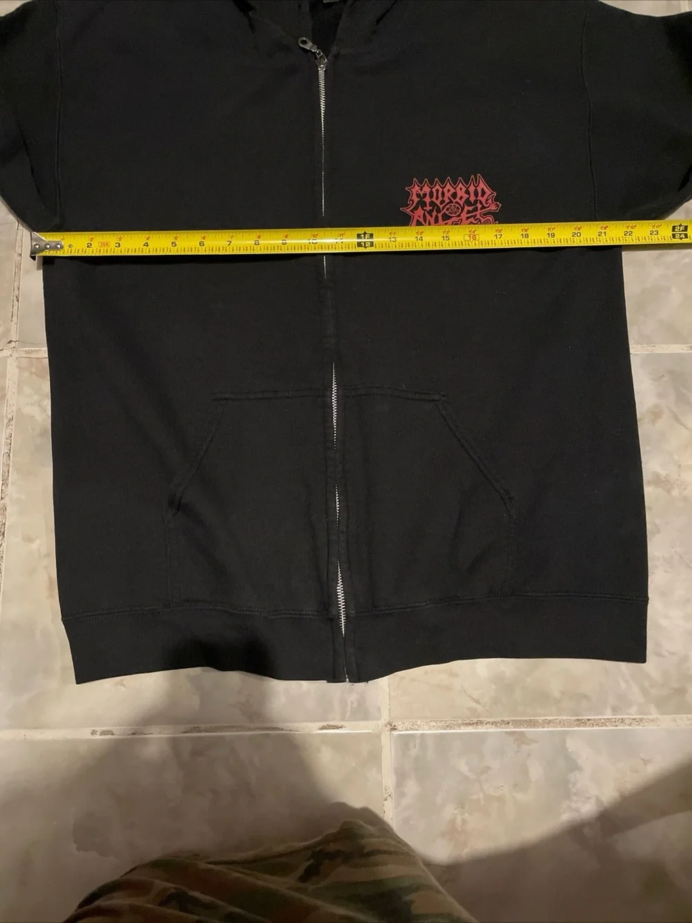 Morbid Angel “Altars Of Madness” Album Cover Full Zip Hoodie Large Death Metal